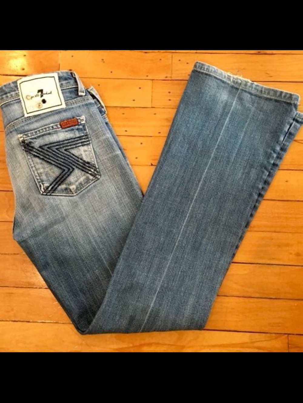 7 for all mankind size 25 blue Flynt jeans EUC